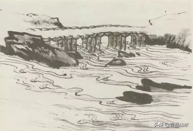 山水水粉画法教程,山水教程大全