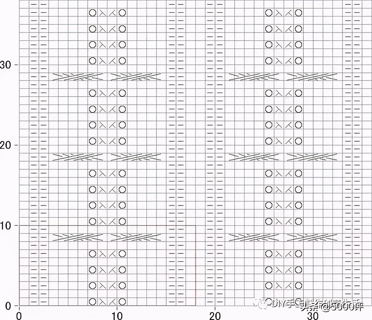 几款漂亮的棒针花样值得收藏,各种简单实用的棒针花样集锦