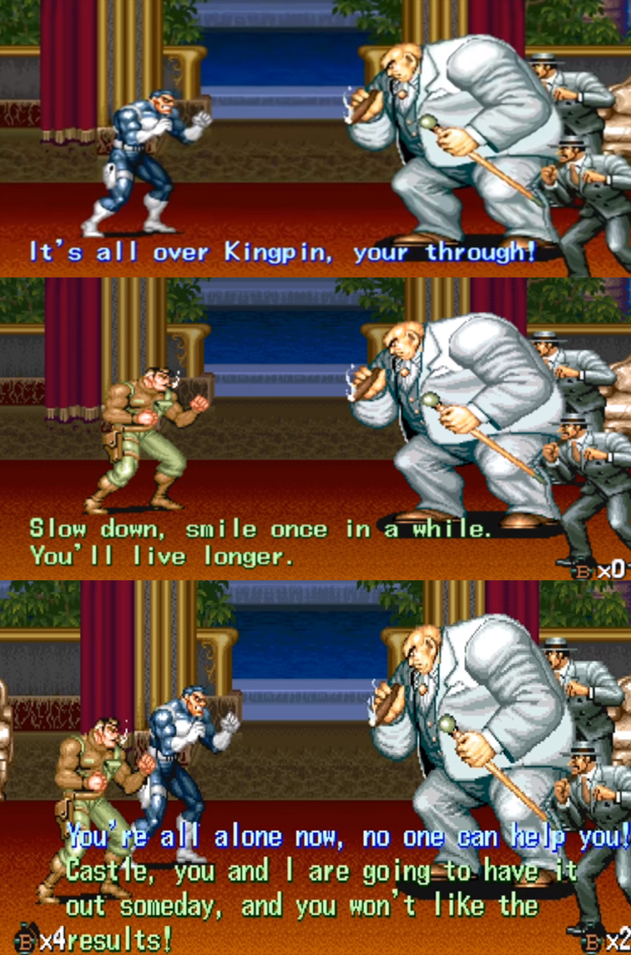 街机惩罚者隐藏台词,街机惩罚者所有人物