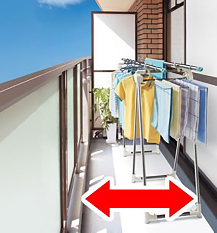 日式小型阳台晾衣,阳台晾衣就用它