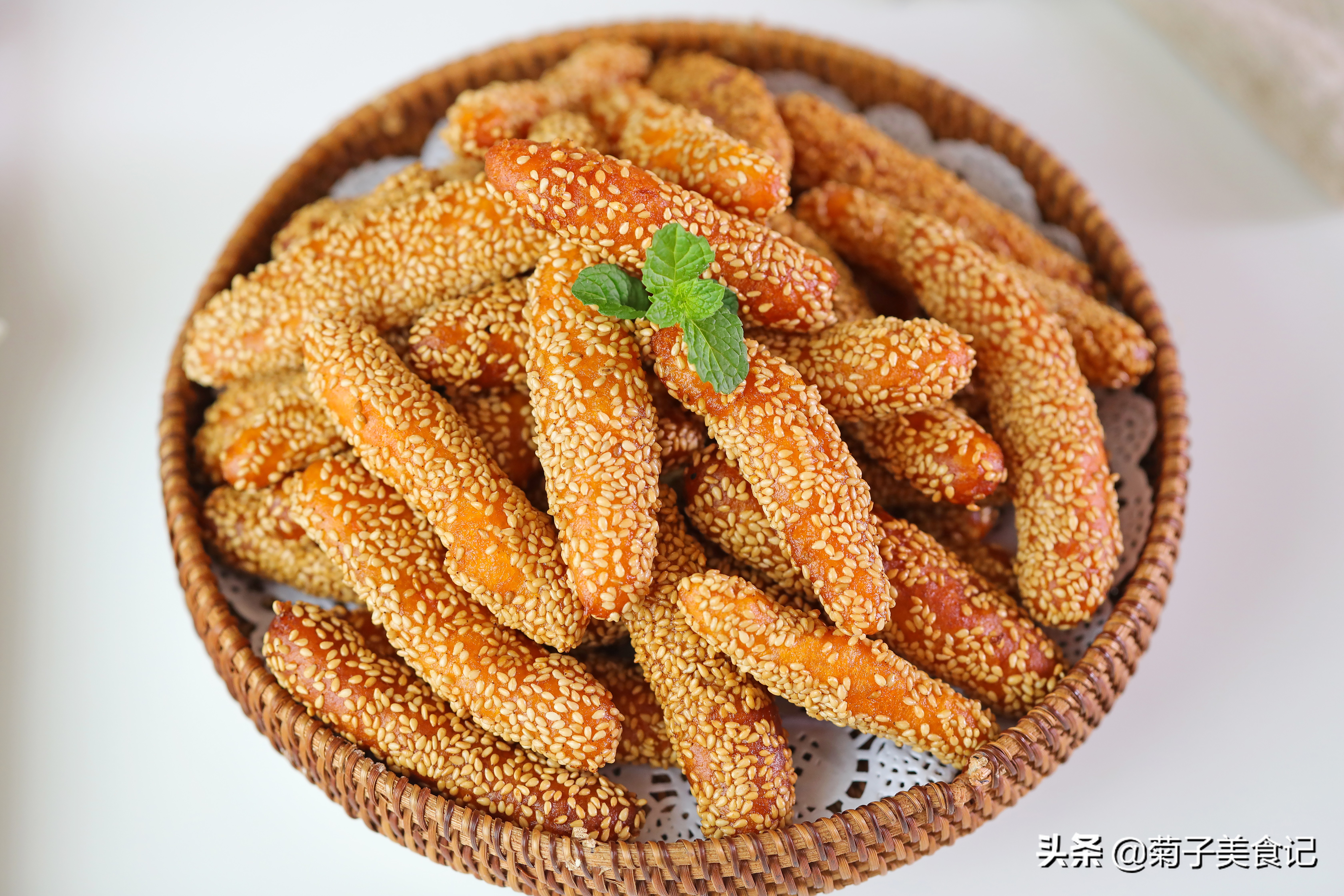 菊子炸土豆,香脆油炸红薯条