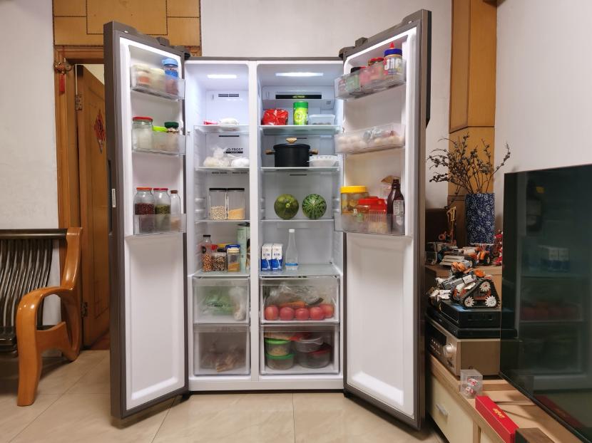 海尔冰箱473升净味,海尔595升变频风冷无霜冰箱