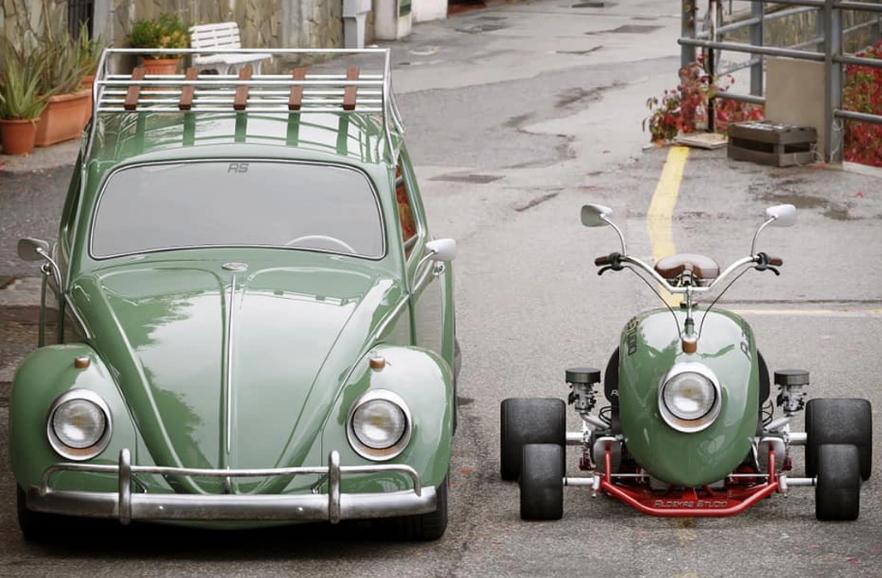 甲壳虫粉色老爷车,迷你甲壳虫车