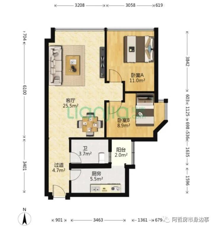新旧交织的城市界面,富基广场
