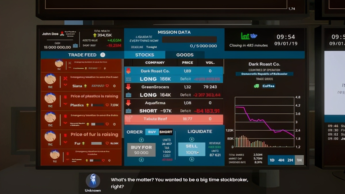 股票模拟游戏《无形之手》登陆Steam成为股票经纪人