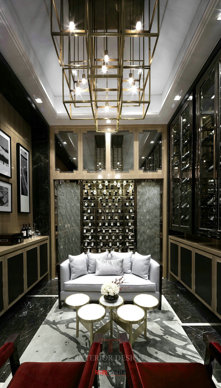 民族风格酒柜设计现代简约,轻奢风格餐厅酒柜设计