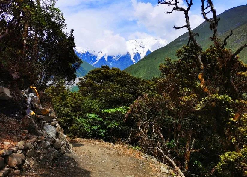 贡嘎山的徒步,贡嘎雪山大环线徒步游记