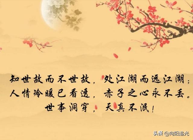 知世故而不世故历世故而留天真,知世故而不世故