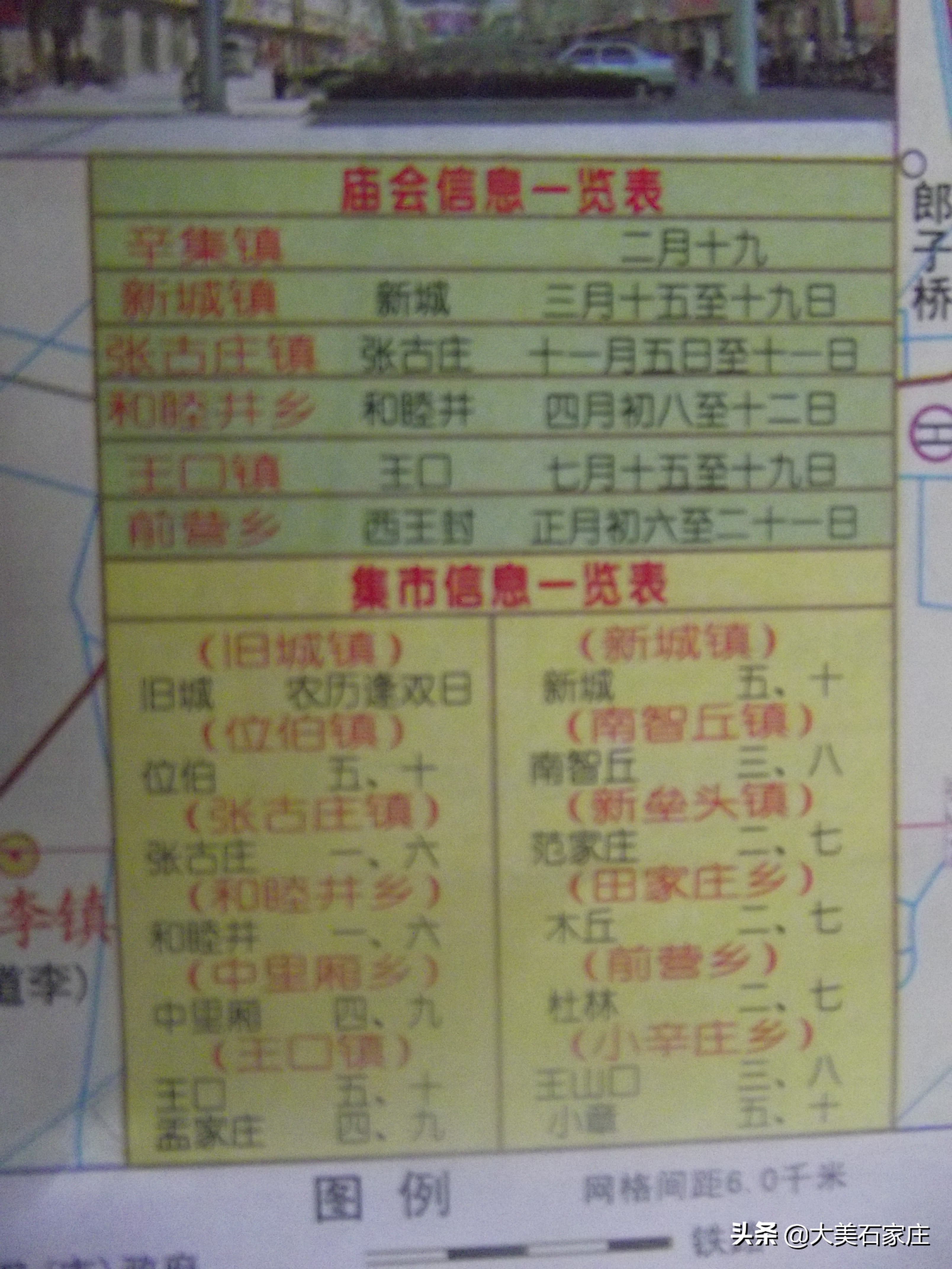 石家庄市五里庄村庙会时间表,石家庄市周边集市庙会日期