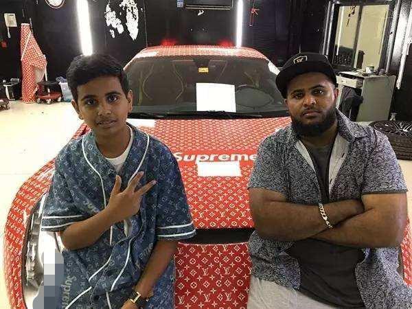 迪拜富二代，15岁就开百万豪车，法拉利专门定制，投胎是门技术活