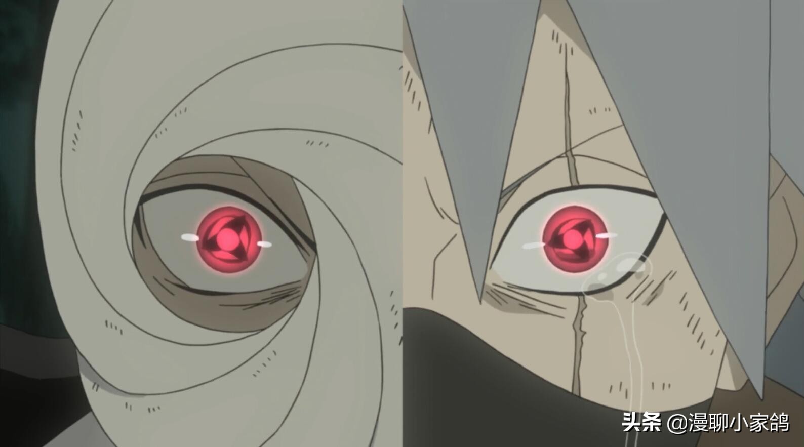 带土死前将双写轮眼交给卡卡西,宇智波带土和卡卡西的双神威作用