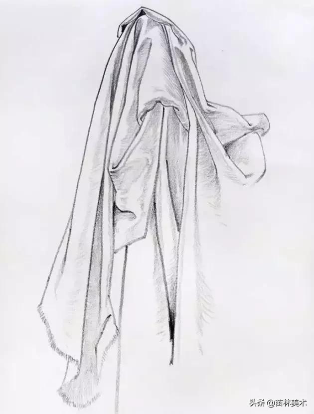 各种衣褶画法,衣褶不会上色