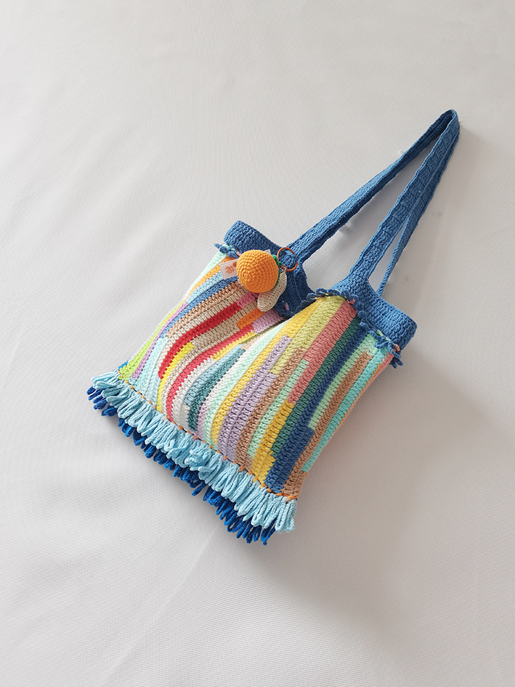 零线头可以钩什么,钩针复古小香风包包教程