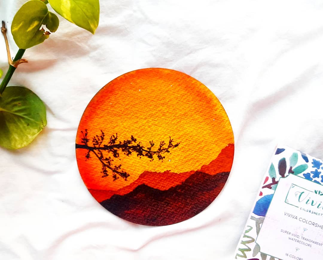 用固体水彩来写merrychristmas,水彩画作品卡通入门