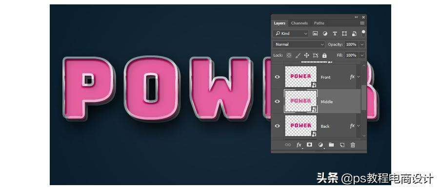 ps在图片上做led字体发光,ps怎么制作发光渐变字体