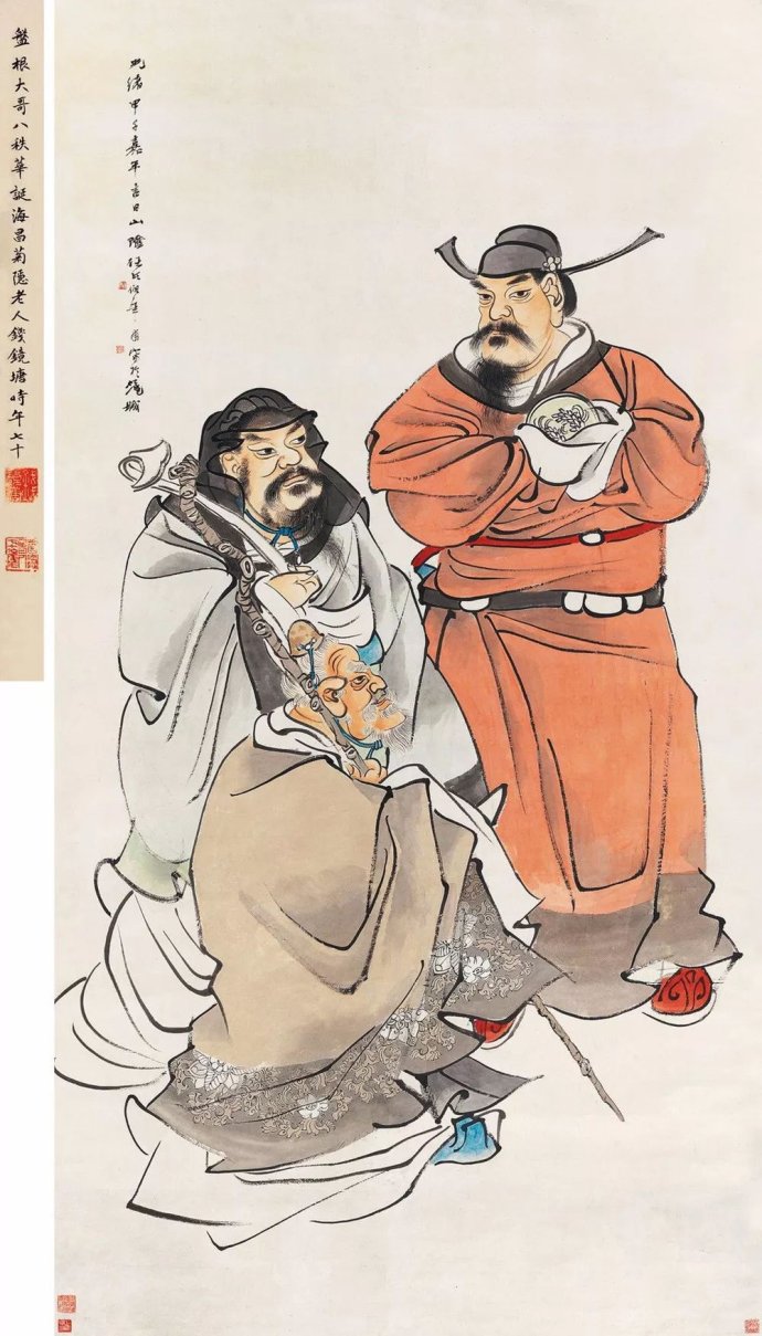任伯年人物画扎根于民间艺术 (清代海派任伯年人物画全集)