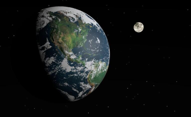 月球为啥总是一面对着地球,地球和月球的巧合