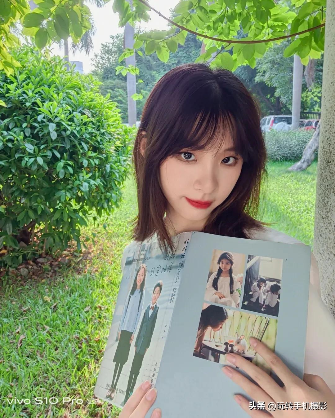 校园风自拍姿势大全,校园小清新自拍