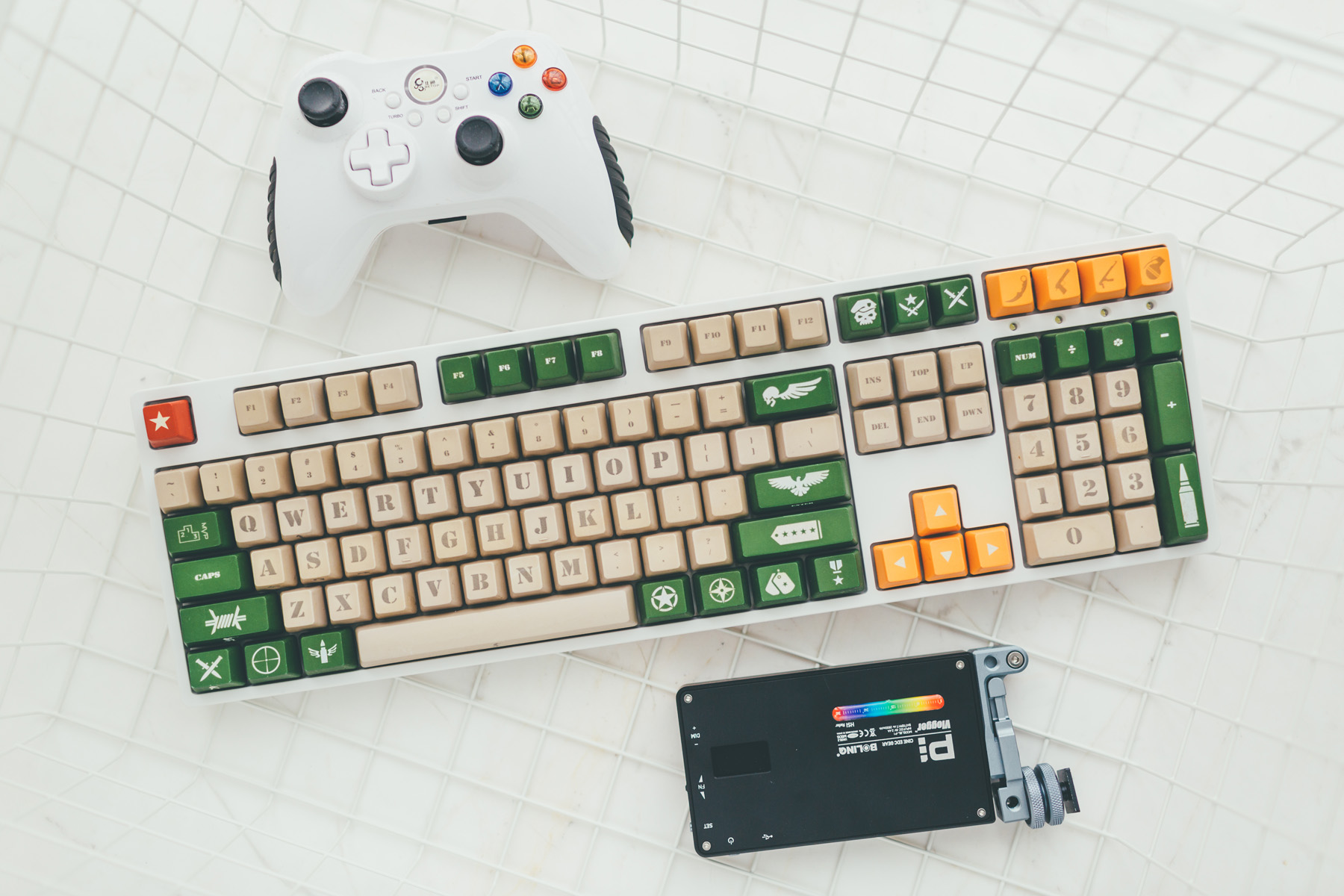 键帽推荐高颜值搭配透明键盘,机械键盘键帽推荐大全套