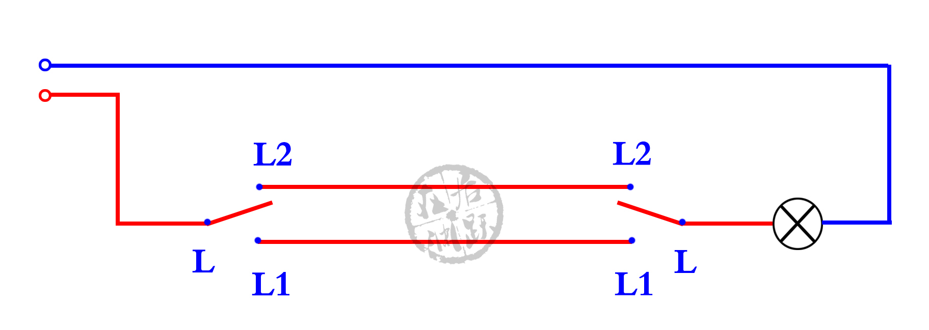免布线双控开关接线视频,单开双控带插座布线和接线方法