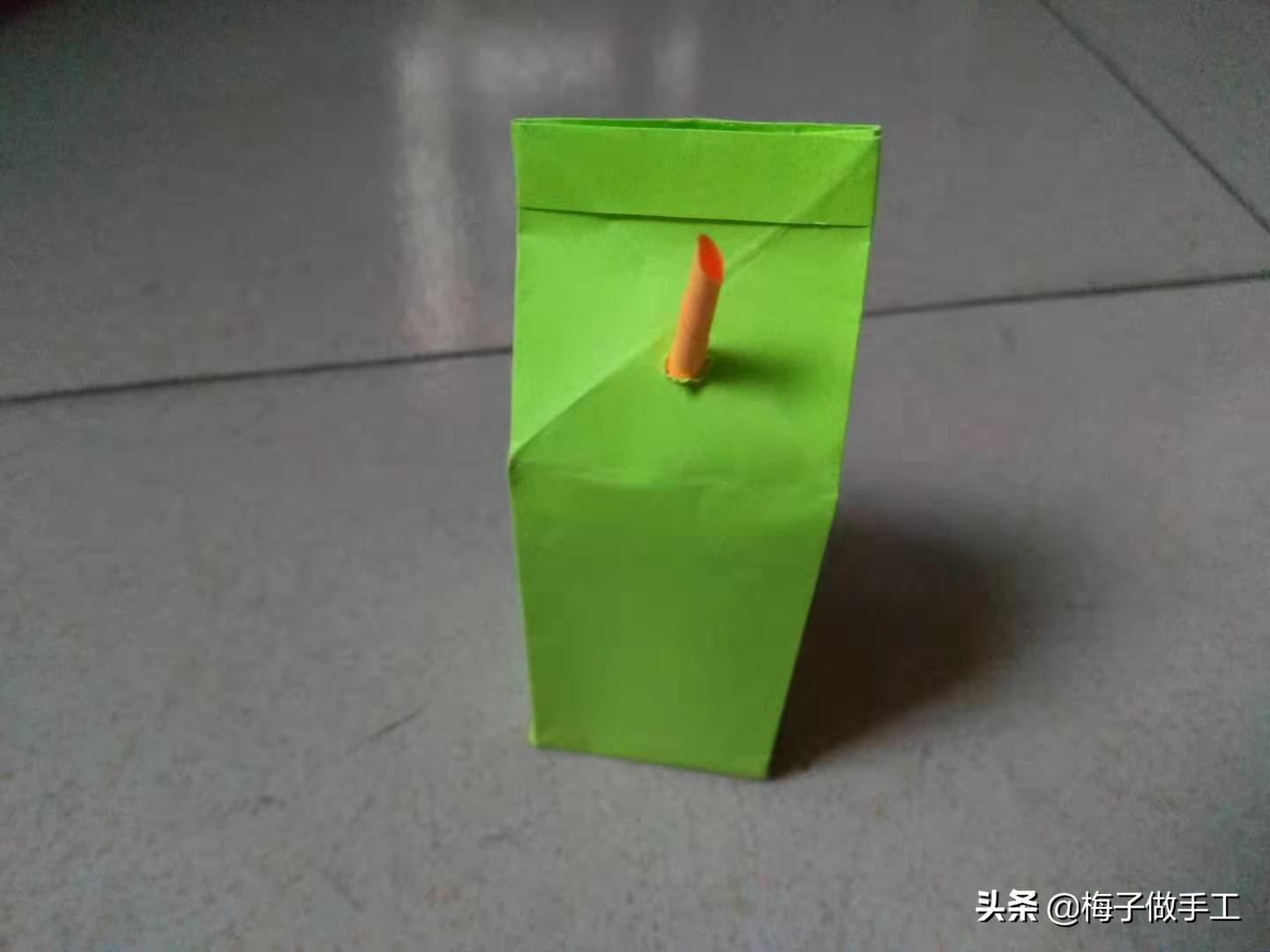 手工折纸牛奶盒很简单步骤,折纸手工牛奶盒简单又好看