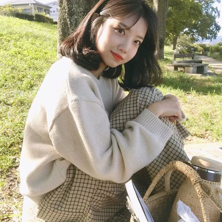 韩国冬季穿搭街拍模特,韩国ins网模穿搭