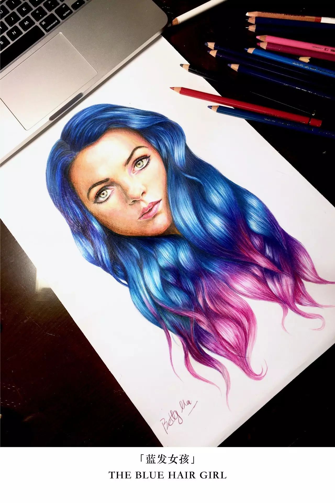 超写实的人像彩铅,艺术家彩铅