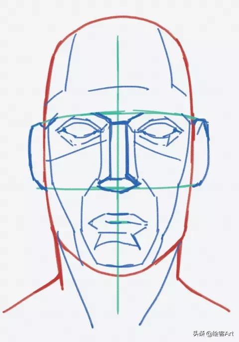 如何把立体图形画逼真,立体脸部画教程简单