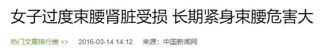 “内脏下垂、子宫脱落、漏尿……”:扒一扒你不知道的网红束腰