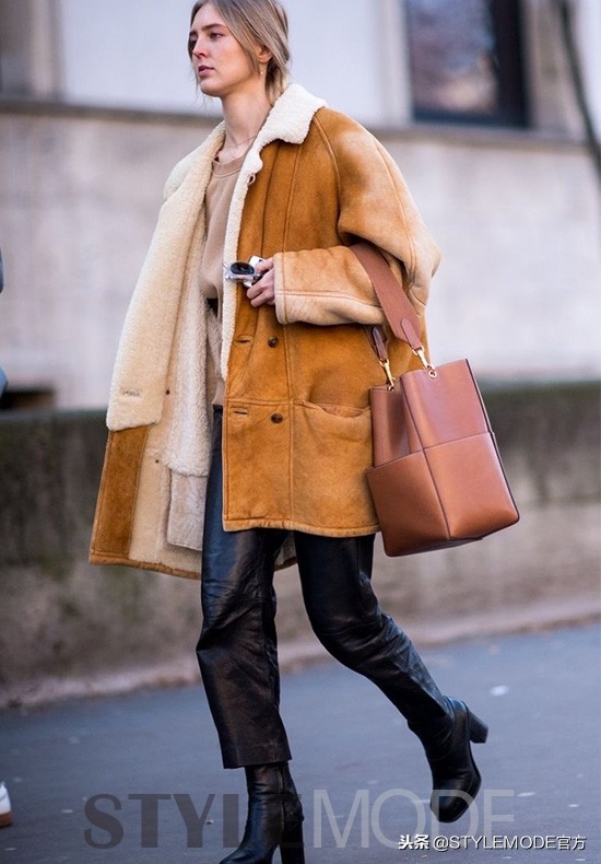 立领复古冬季机车夹克,冬季保暖机车夹克套装时髦搭配