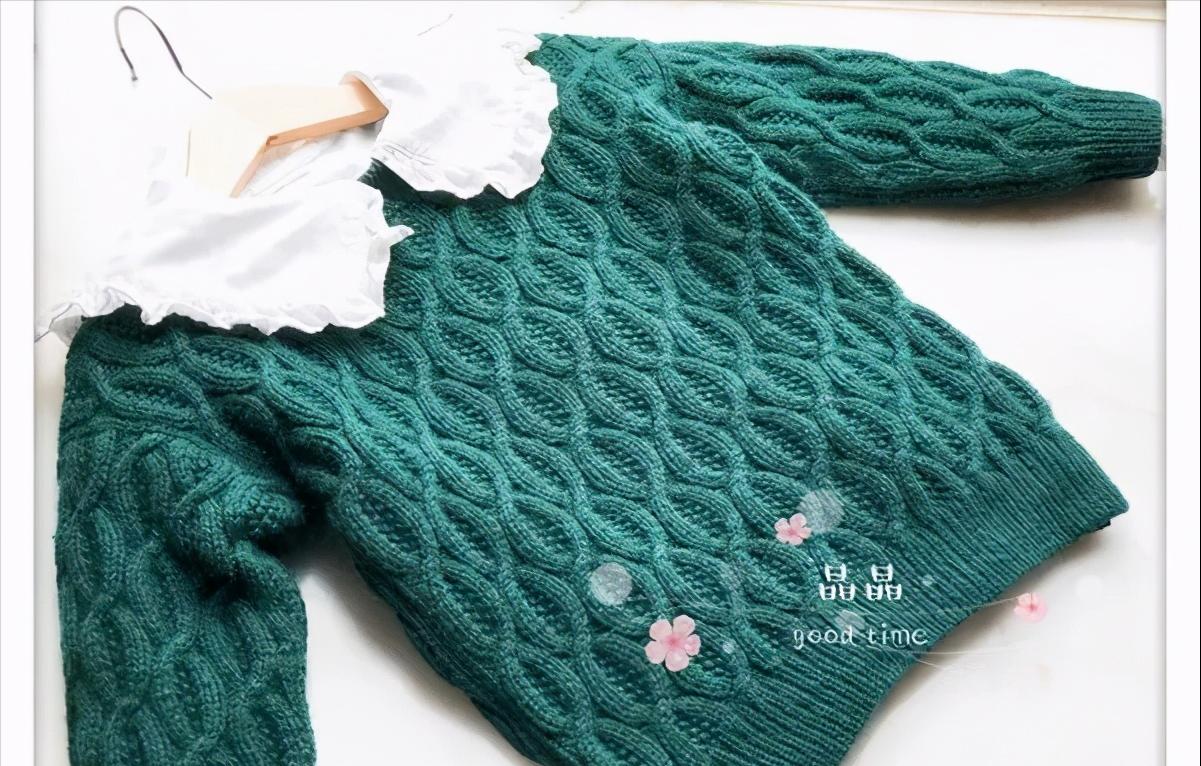 棒针钩织儿童套头毛衣全教程视频,棒针女童圆肩套头裙摆毛衣视频