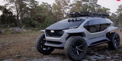 奥迪全新越野车曝光，完全颠覆传统设计，居然把车头大灯省了