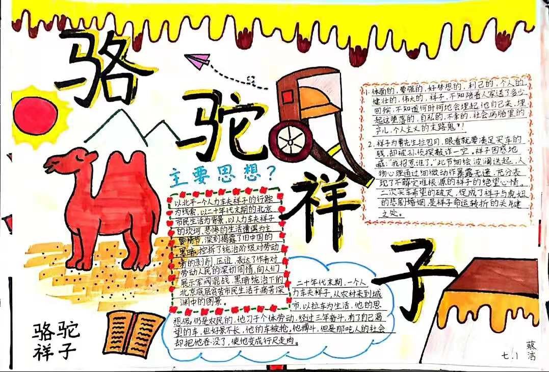读名著学写作小学生,读古典名著品味人生主题小报