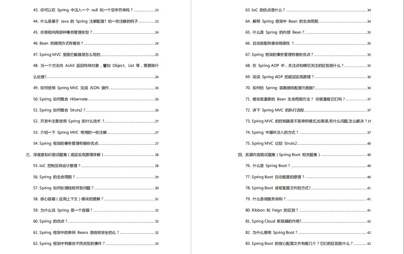 javaspring面试会问哪些问题,王炸去面试