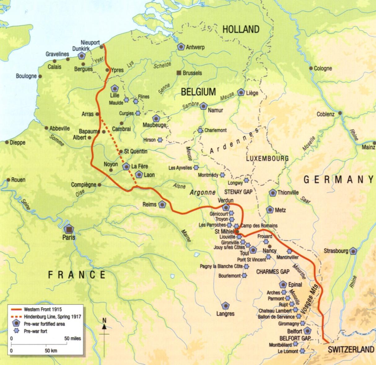 一战防御工事,一战堑壕战介绍