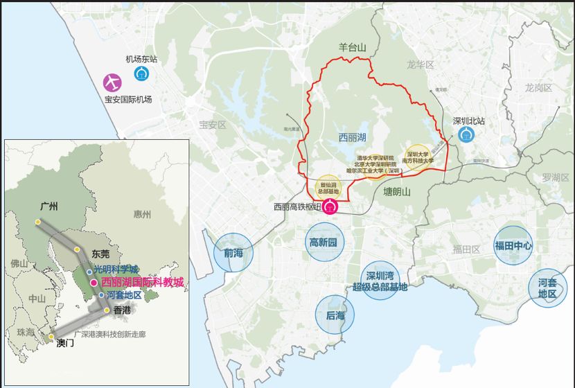 深圳西丽科教城规划,西丽科教城规划