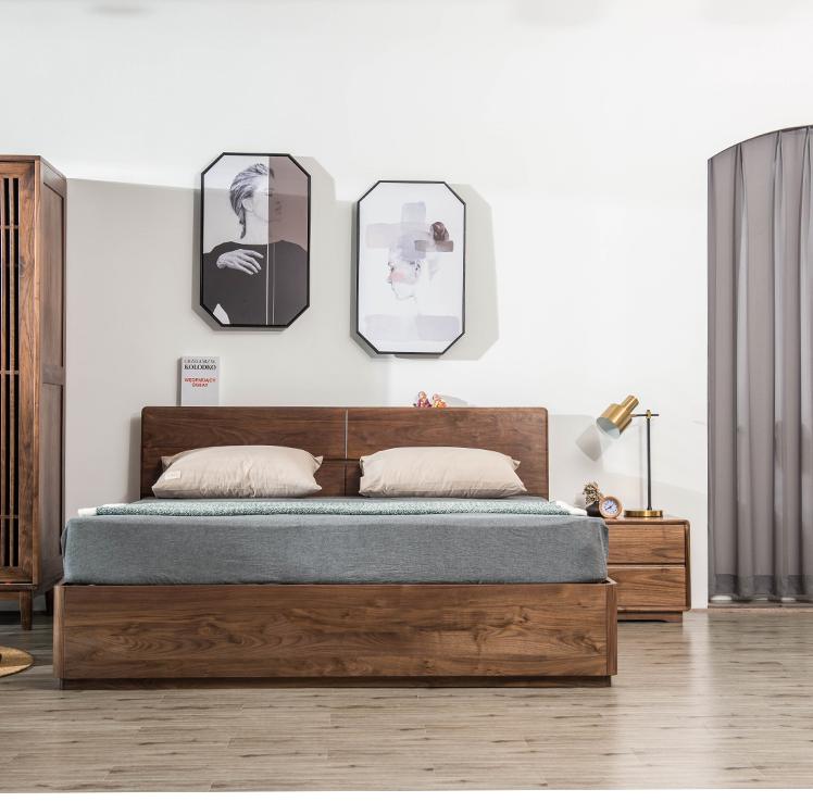 法式复古实木床定做,正宗老式中式实木床