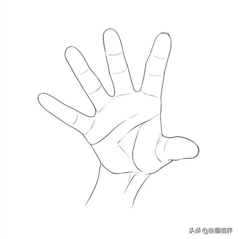 手的绘画入门教程,画人手的画法