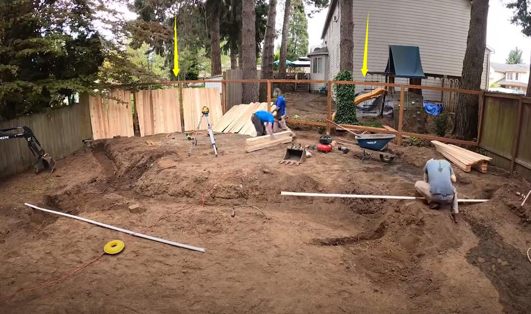 花园铺石板路效果图,院子石板路改造效果图