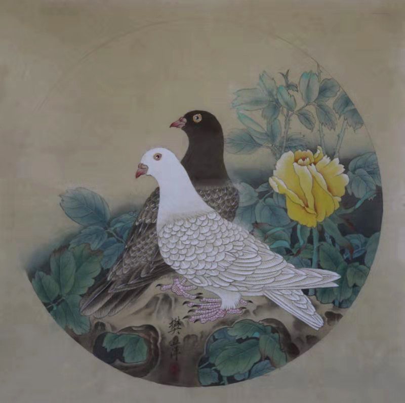 工笔花鸟的教学解析,工笔花鸟技法教学