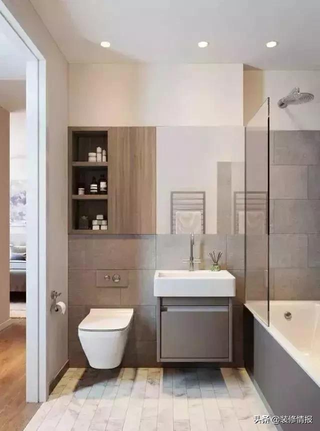 小户型卫生间平面布局最佳效果图,正方小户型卫生间设计布局