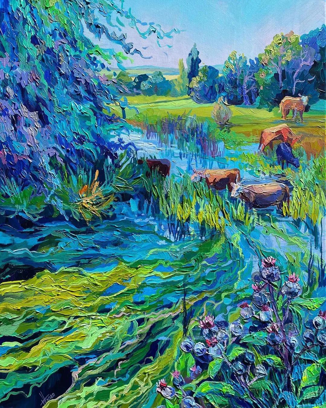 一千元颜料画画,画画颜料全套捡漏