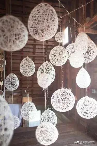 幼儿园气球手工贴画,创意手工气球印画