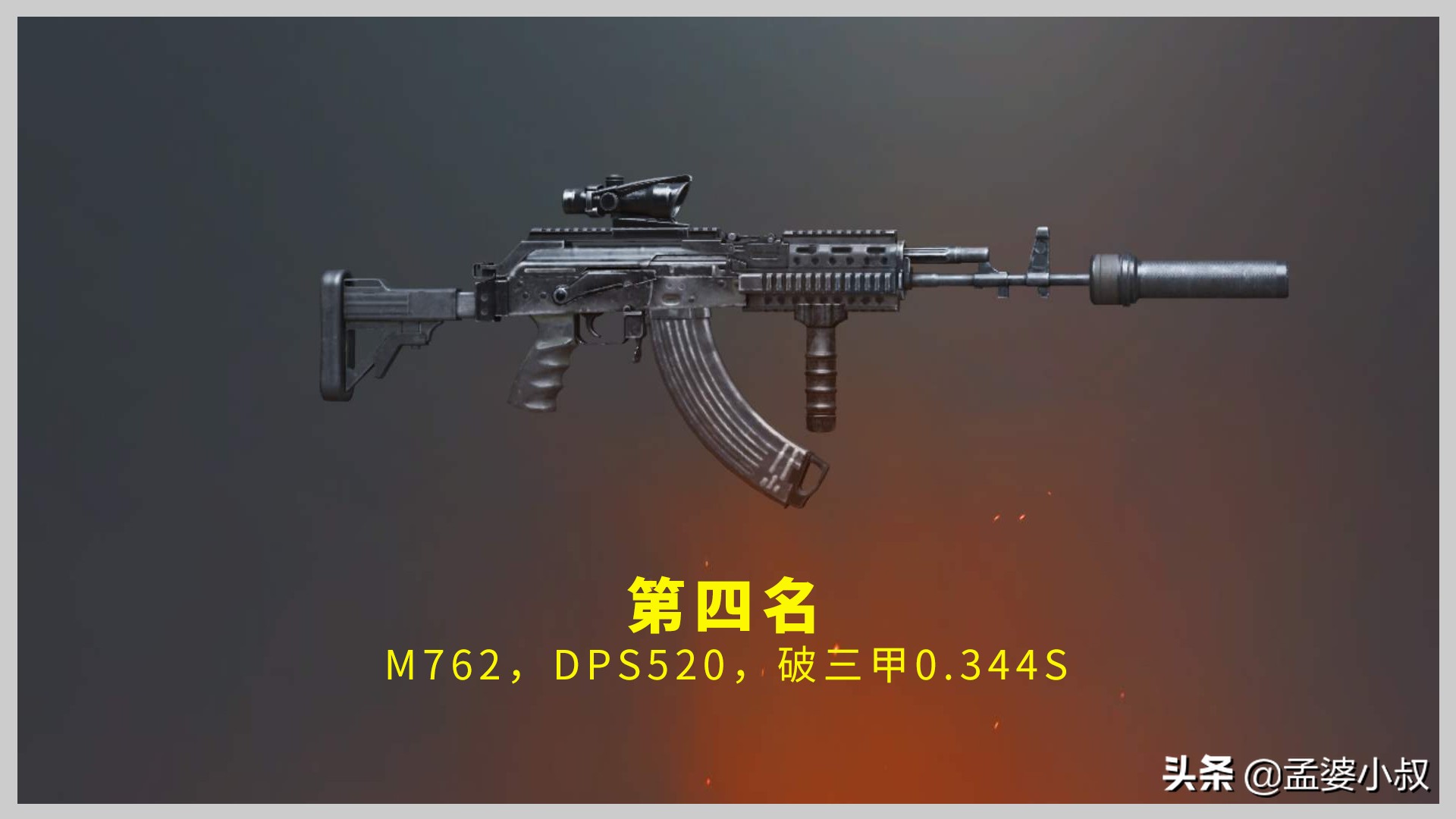 和平精英中的akm和m762哪个射速快,和平精英sky和m416哪把枪更强
