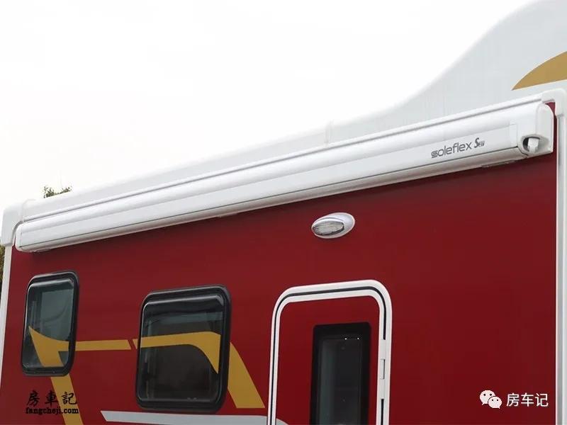 隆翠凯歌双拓展房车,隆翠房车凯歌c620中国红