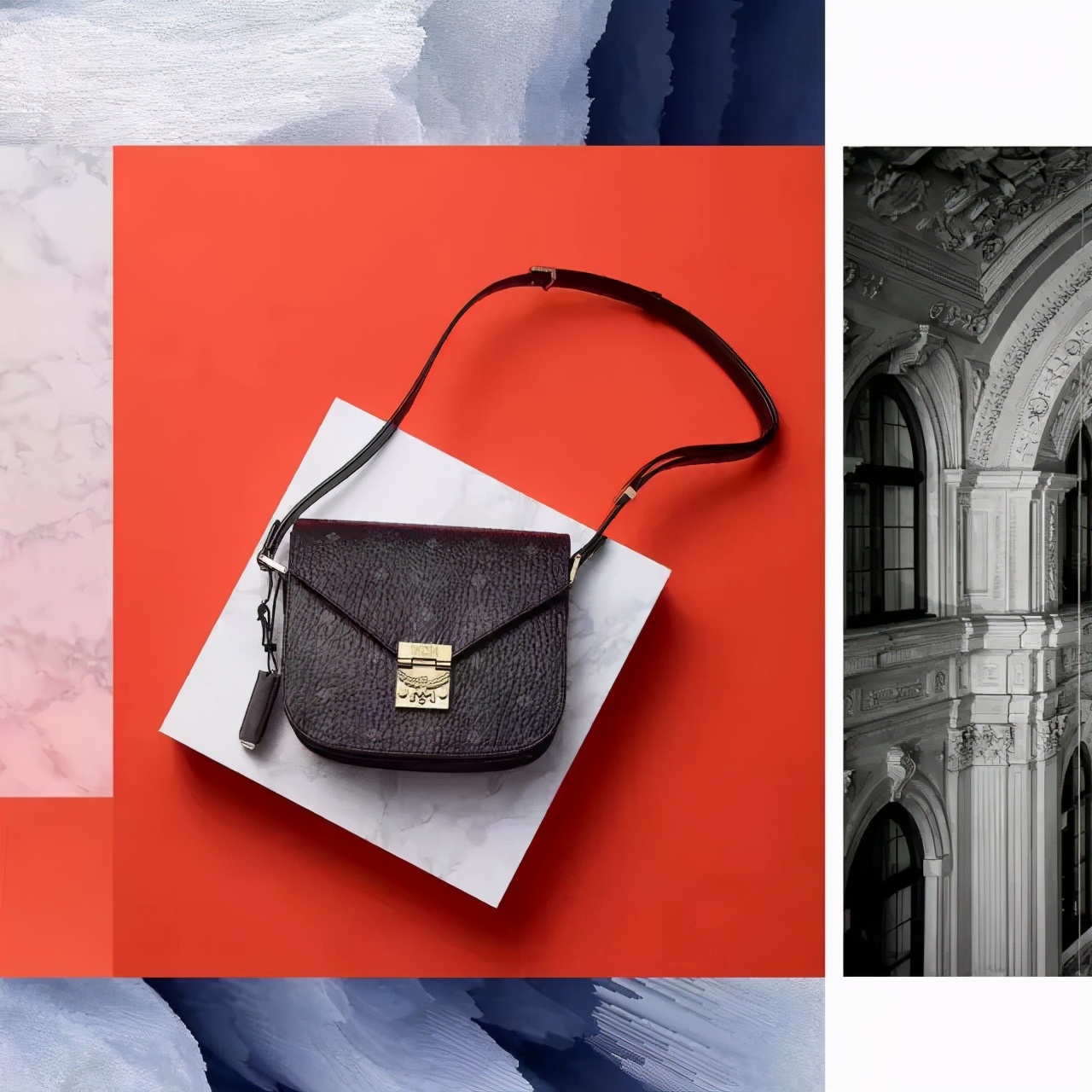 mcm背包哪款实用,mcm背包红色布艺