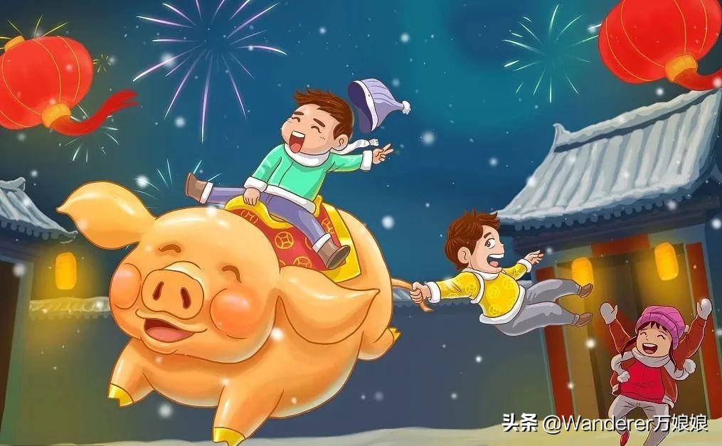 关于春节的英文祝福语和翻译,新年到福来到拜年语