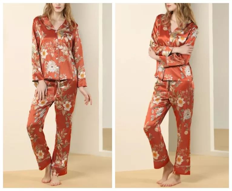 coykiss真丝红色本命年睡衣女,夏天穿的真丝睡衣又凉快又舒服的