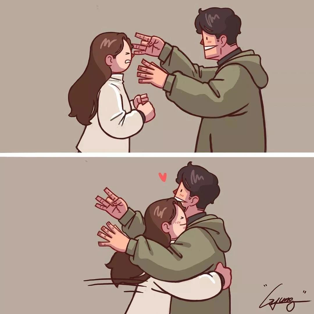 韩国插画师爱情故事,韩国插画大师情侣