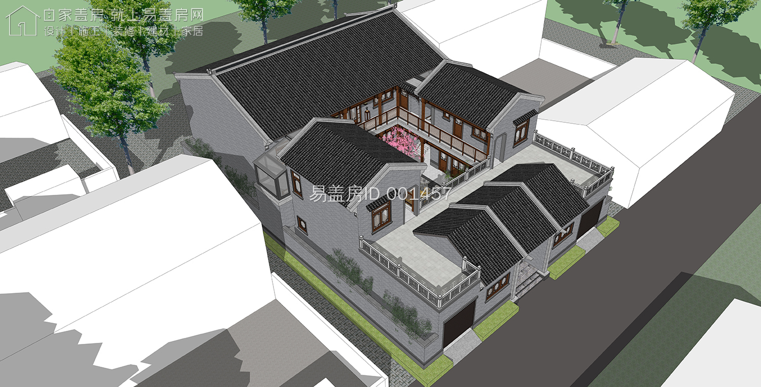 20套最全中式四合院大全,最经典的中式两层四合院